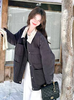 深灰色羽绒服女0致25季新冬款高级D115-C85感洋气别90白鸭绒加厚2