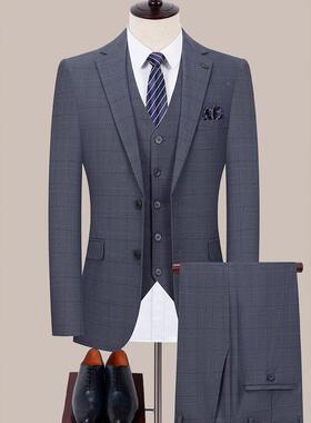 经典子A158-L西服套男三件修套身英装伦西装韩版休闲结婚礼服婚礼