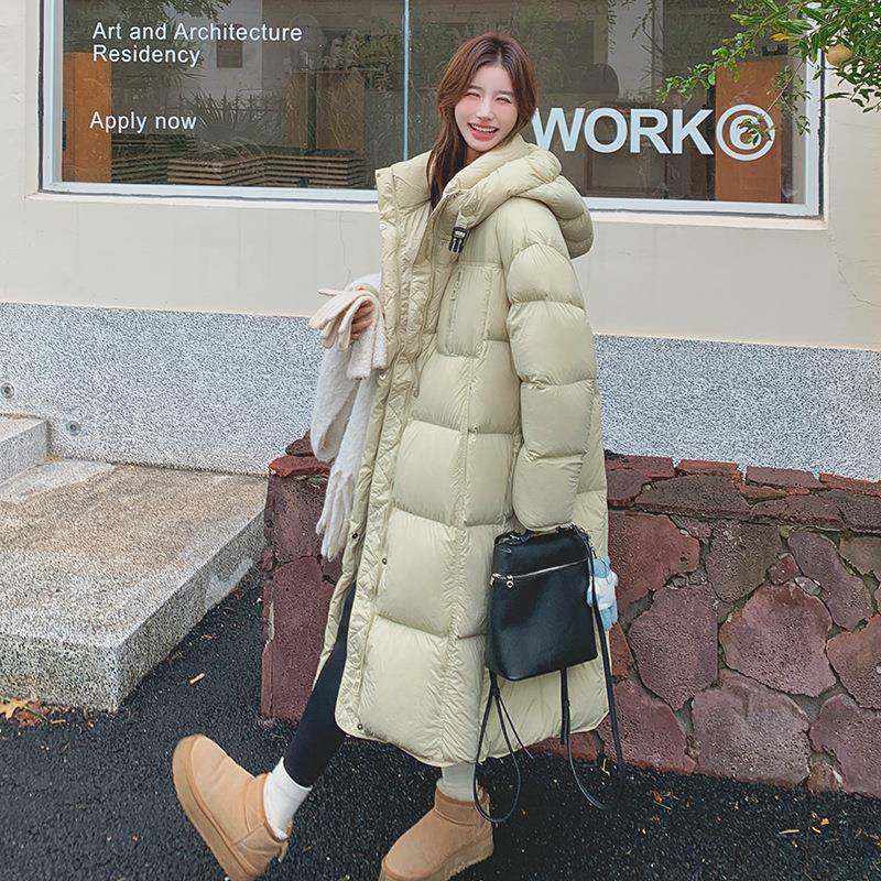 大被子超好黄色羽绒服女2025冬季东北看加厚0白鸭绒面包服2B193-1