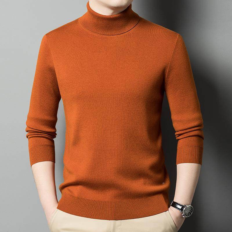 224秋冬男士ZW02-YA高羊绒衫中0年男四平加厚休闲领保暖毛衣羊毛