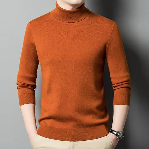 224秋冬男士ZW02-YA高羊绒衫中0年男四平加厚休闲领保暖毛衣羊毛