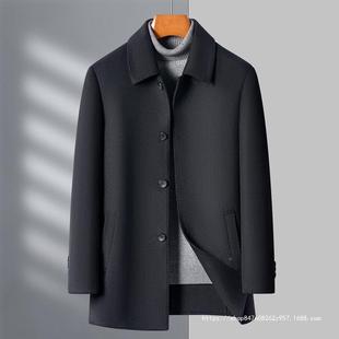 PP务商休闲羊毛外套爸保爸装 205冬季 11517 中年男士 翻领双面 新款