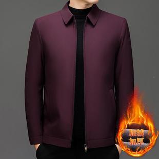 简约休闲短款 保8227 新款 加厚绒加翻领夹克2052冬季 外套暖 PP男士