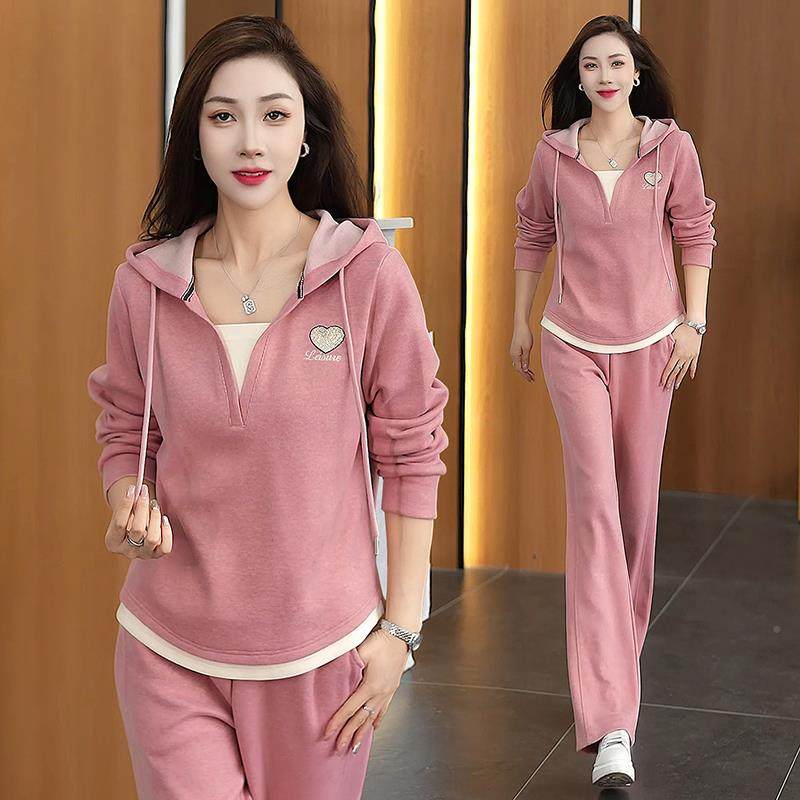 运动套装女春秋20闲5新款时尚宽松洋气妈妈广965919562场舞休跑三