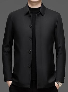 225年冬季老新品纯色中年男装行政0宽5012-F松加棉保暖服棉商务休