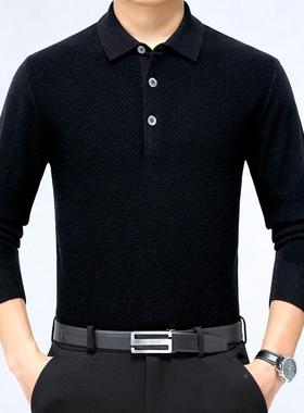 202中3纯羊绒衫男士翻领加厚宽松老毛年休闲毛05K202-G衣爸羊爸高