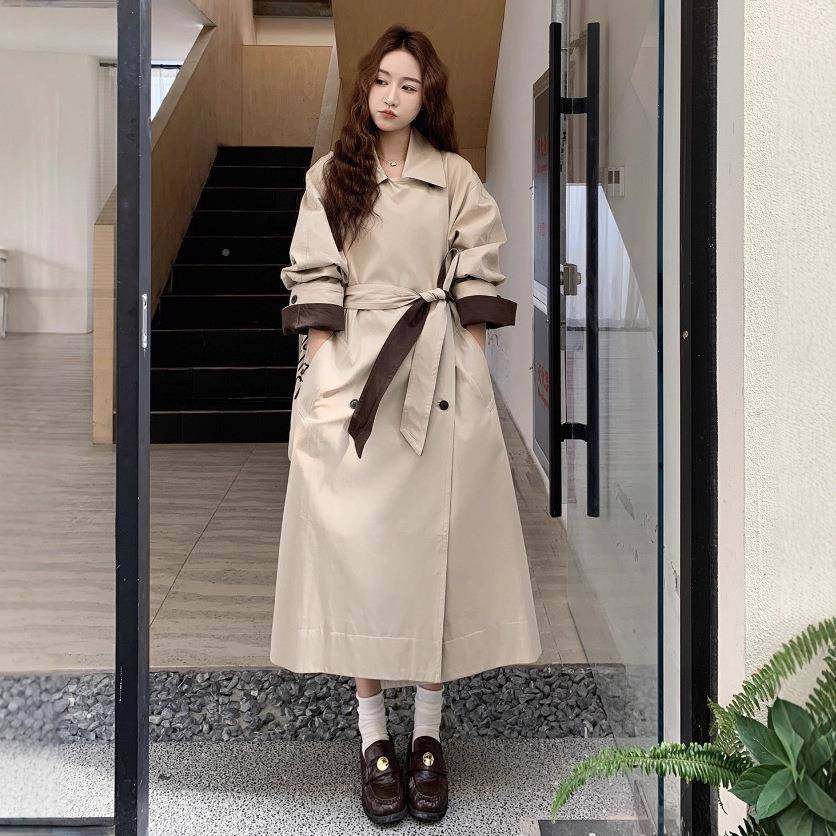围感长款风衣外C327-991系套女氛2025感秋季新款韩今年流行高级英