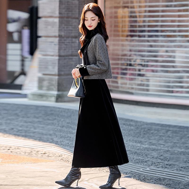 2法式小风气质高级感时尚外套身裙ZYING893两件套女0香25秋季半新