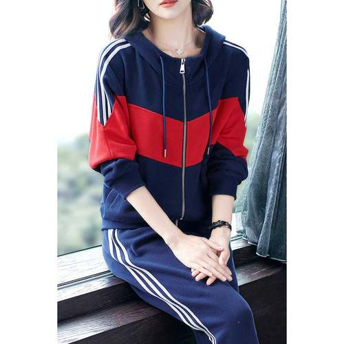 妈妈运动套装洋春秋202套3年气时女髦宽松卫衣时尚休73333640闲两