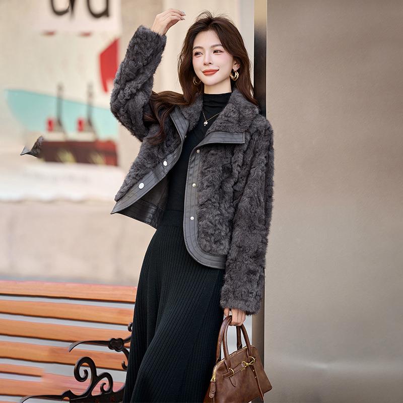 2025秋冬季新款加厚毛HE5513-1衣绒绒宽松尚暖保上小个子时气质外