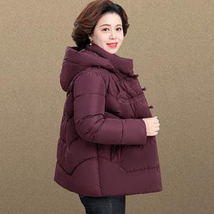 中女棉衣外套98606089松2025冬季新款士爆款年妈妈韩版宽大码保暖