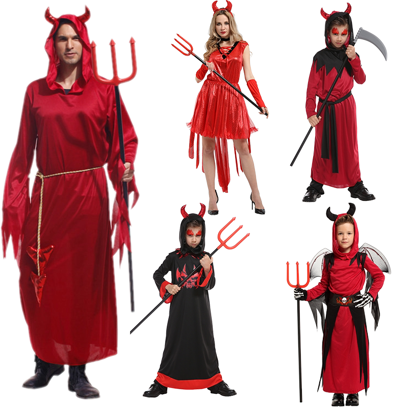六一儿童节cosplay服装化妆舞会恶魔鬼表演服恐怖骷髅鬼衣演出服