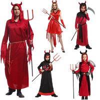 萬圣節(jié)cosplay服裝兒童化妝舞會惡魔鬼表演服恐怖骷髏鬼衣演出服