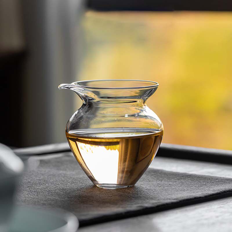 手工耐热玻璃公道杯茶海公杯