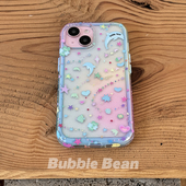 BubbleBean原创海豚双层二合一imd边框手机壳适用于苹果16promax