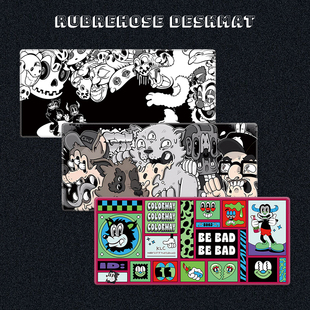 rubrehose deskmat 丝滑鼠标垫超大加厚耐脏红色软管防水办公个性