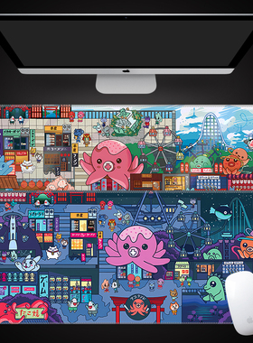 TAKO LAND塔科兰鼠标垫超大章鱼丸子机械键盘GMK丝滑防水加厚垫子