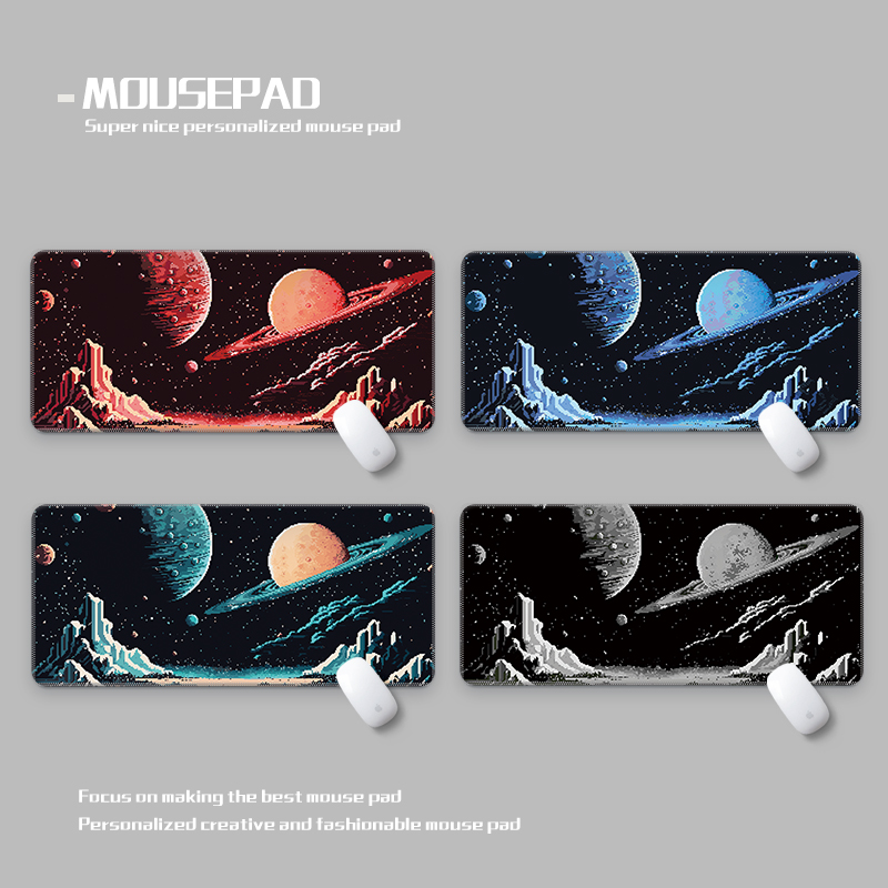 宇宙星球空间鼠标垫超大加厚防水垫 Space Bit  Extended Deskmat