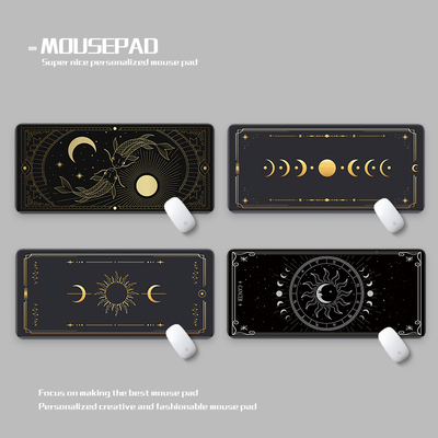 塔罗牌月亮与太阳锦鲤鼠标垫超大防水丝滑Tarot moon sun Deskmat