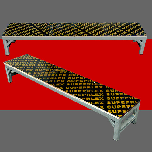 免安装一步梯铁框架木板脚踏板