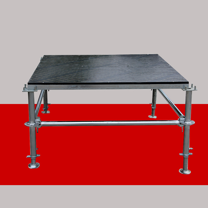 拼装钢铁雷亚舞台 大型演出展会升降t台快拆圆管配件架子厂家直销