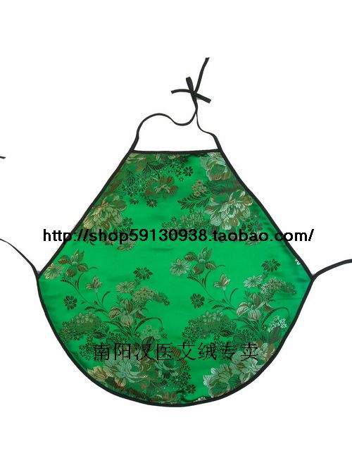 包邮礼品包装 丝绸加厚金艾绒肚兜 对脾胃虚寒/痛经很有效 四个色