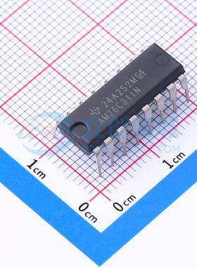 RS-485/RS-422芯片 AM26C31IN PDIP-16 原装正品 电子元器件配单