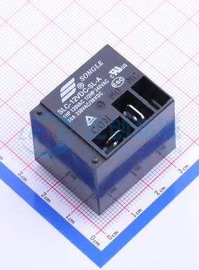 功率继电器 SLC-12VDC-SL-A 黑色 插件,27.6x32.2mm 4 12V 原装
