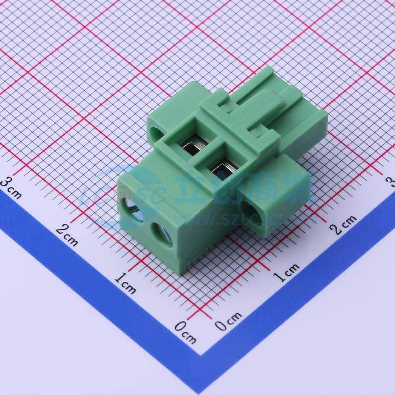 插拔式接线端子 DB2EKAM-5.08-2P-GN-S P=5.08mm 插头 1x2P 原装