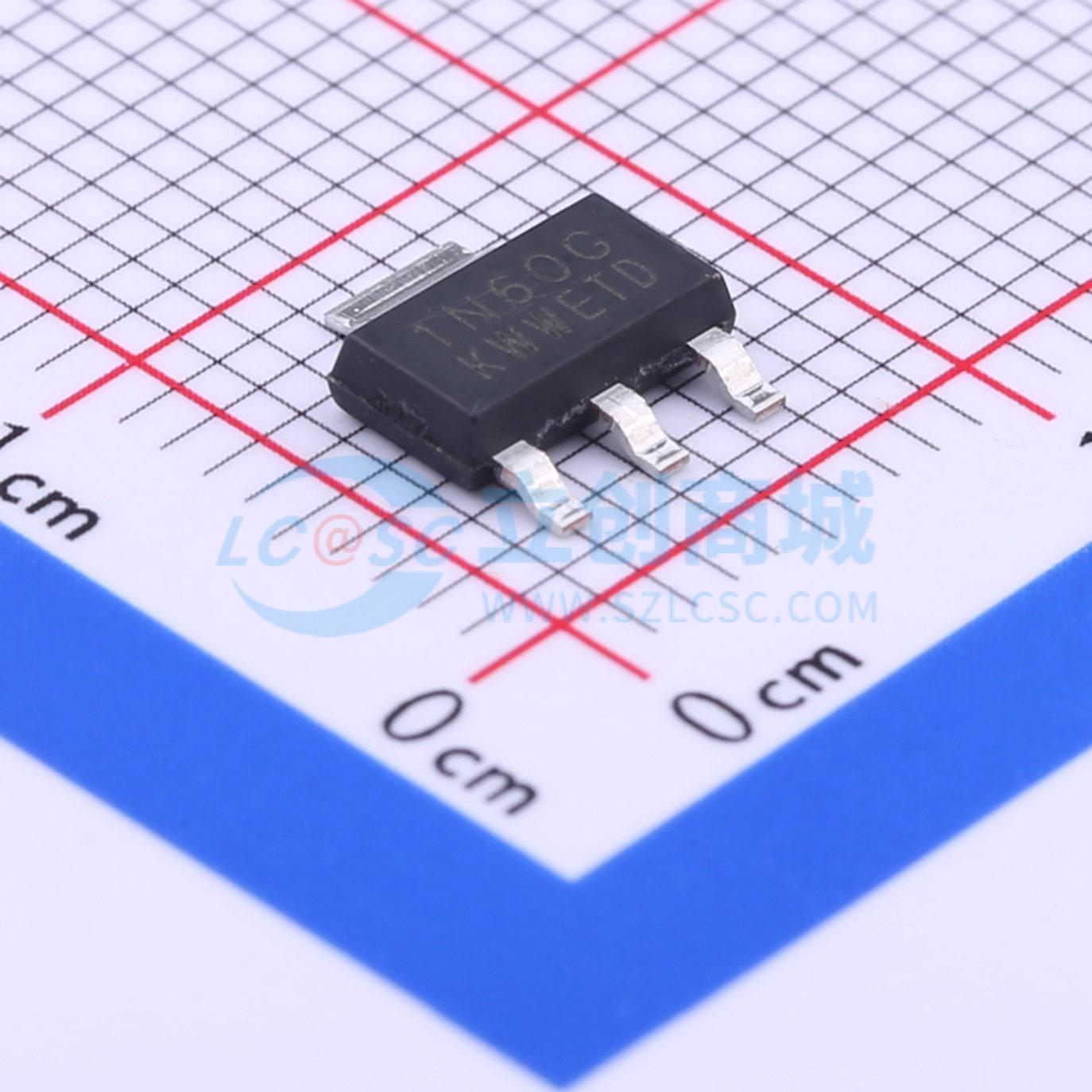 场效应管(MOSFET) 1N60G-AA3-R SOT-223 600V 1A UTC(友顺) 原装