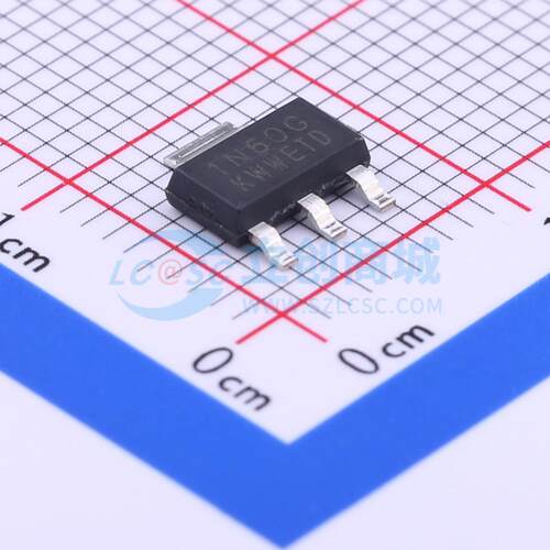 场效应管(MOSFET) 1N60G-AA3-R SOT-223 600V 1A UTC(友顺) 原装