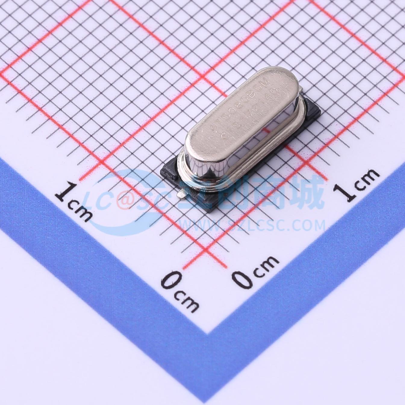 无源晶振 ATS080BSM-1 HC-49S-SMD 8MHz ±30ppm 18pF 电子元器件