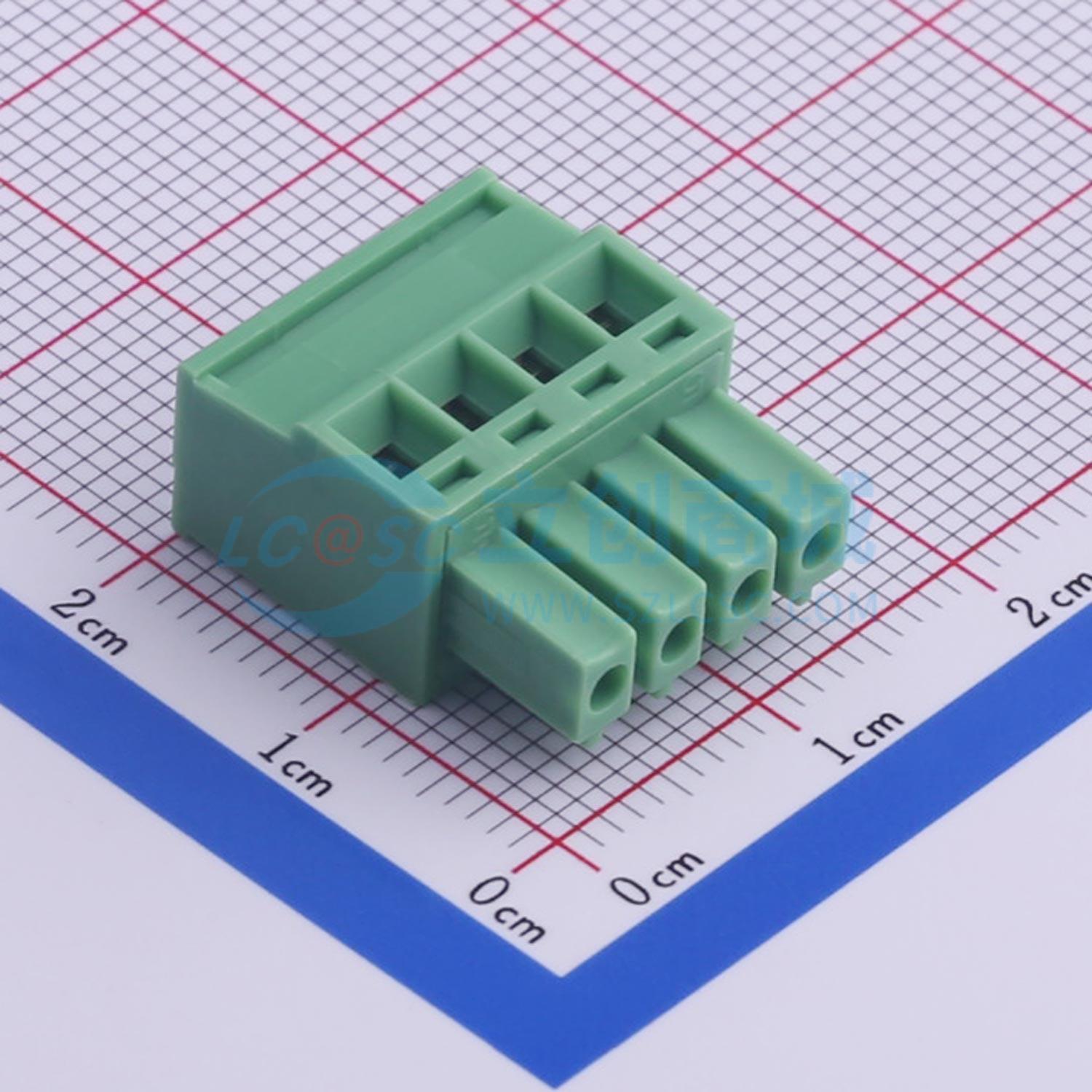 插拔式接线端子 KF2EDGKB-3.5-4P P=3.5mm 插头 1x4P 电子元器件