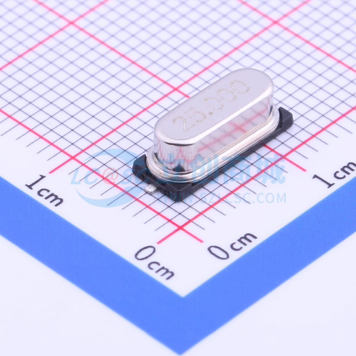 无源晶振 49MD-25.000-20-20-20/A HC-49S-SMD 25MHz ±20ppm 20p