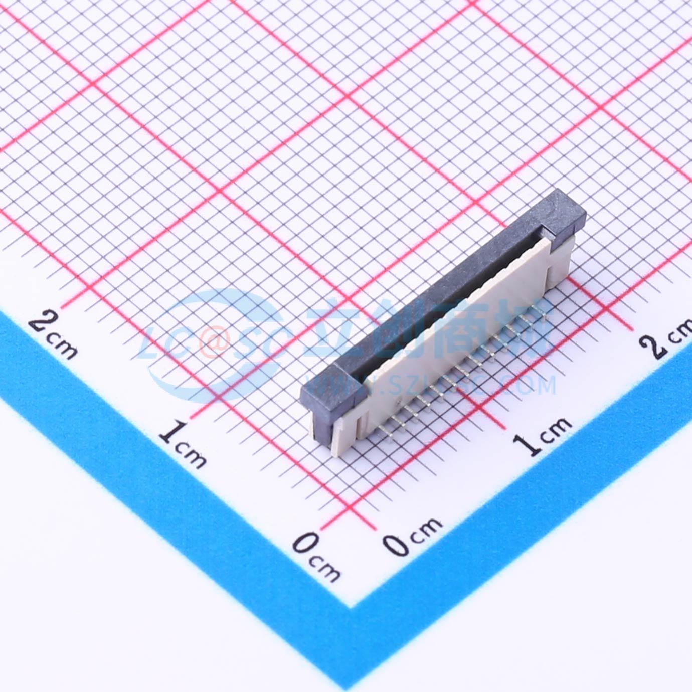 连接器 1.0K-GT-13PB SMD,P=1mm 抽屉式 13P 单侧触点/垂直