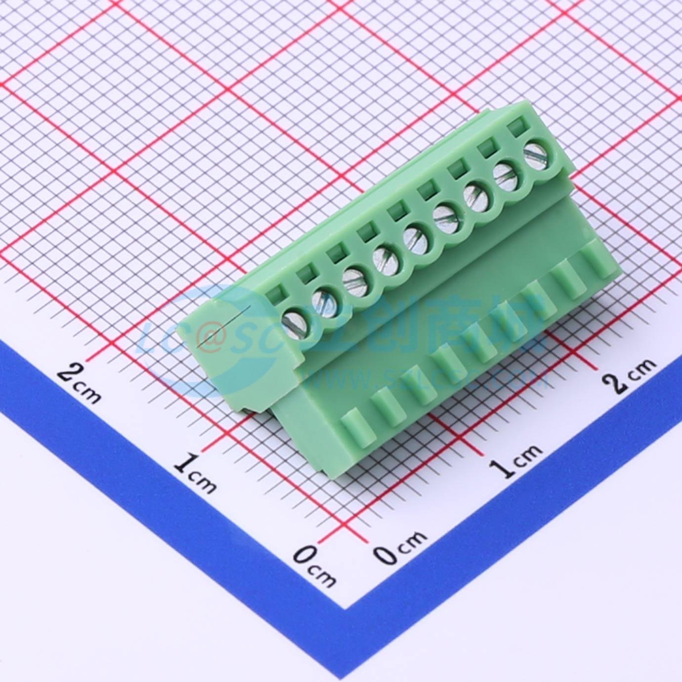 插拔式接线端子 KF2EDGK-2.54-9P P=2.54mm 插头 1x9P 电子元器件