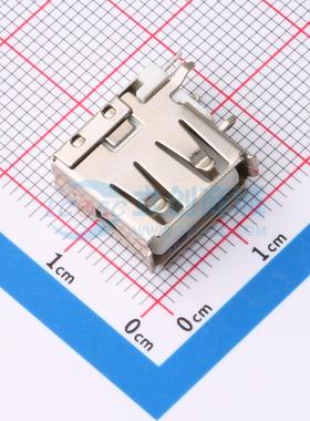 USB连接器 XBDF-0524-08 插件 母 侧插 原装正品 电子元器件配单