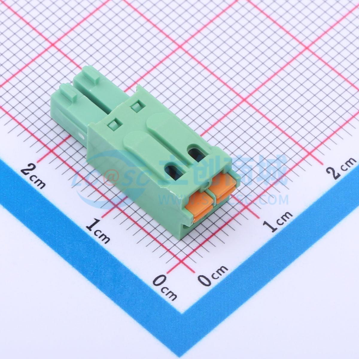 插拔式接线端子 JL15EDGKN-35002G01 P=3.5mm 1x2P 电子元器件
