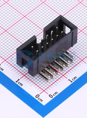 连接器 XDFH-0259-2*6P 弯插,P=2.54mm 2x6P 简牛座