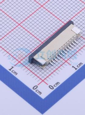 连接器 KH-CL1.0-H2.5-12PIN SMD,P=1mm,卧贴 抽屉式 12P 下接