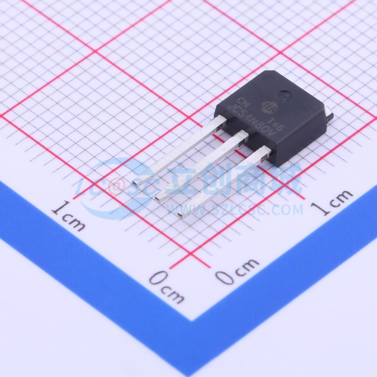 场效应管MOS JCS4N80VC-IPAK TO-251 800V 4A 吉林华微 原装