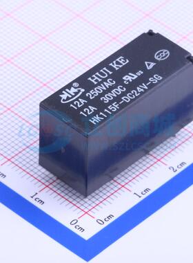 功率继电器 HK115F-DC24V-SG 插件,12.7x29.6mm 电子元器件配单