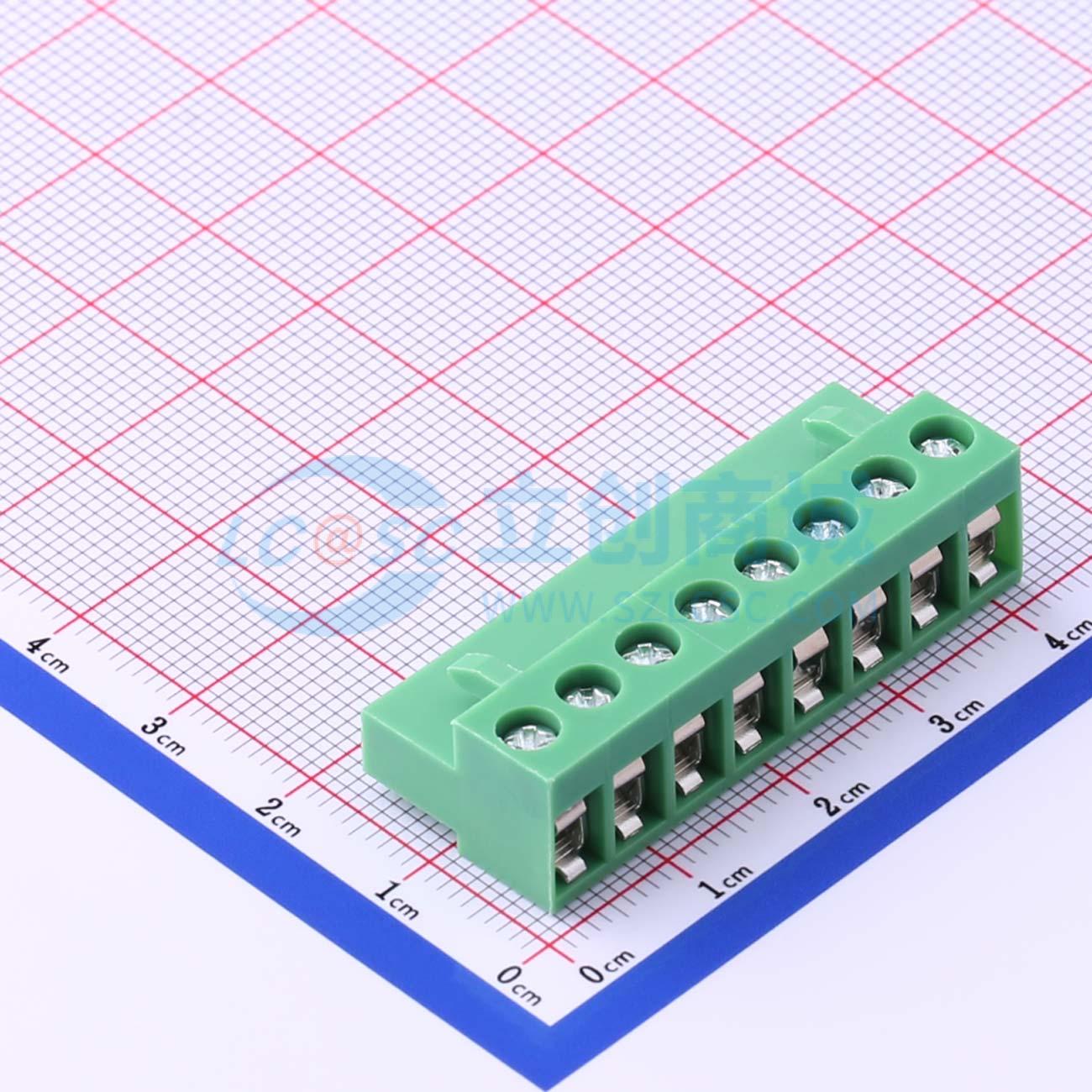 插拔式接线端子 HT508K-5.08-8P P=5.08mm 插头 1x8P 电子元器件