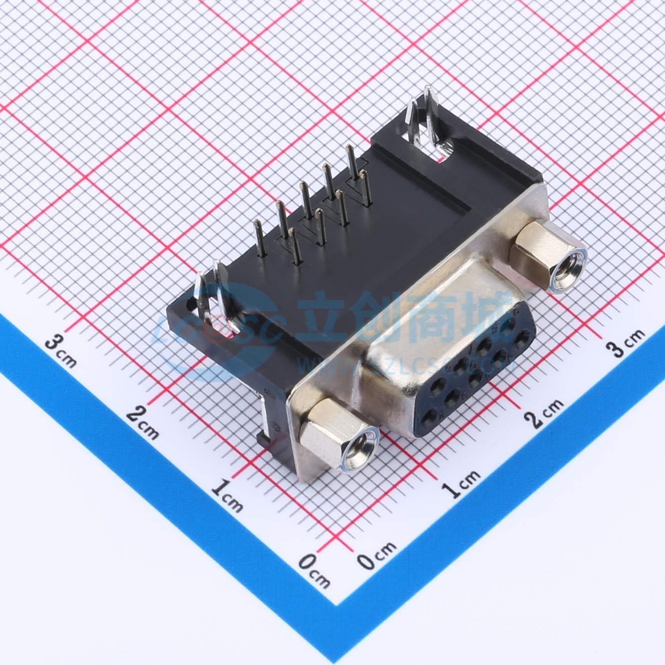 D-Sub/VGA连接器 DS1037-01-09FNAKT74 弯插 母 9P 电子元器件