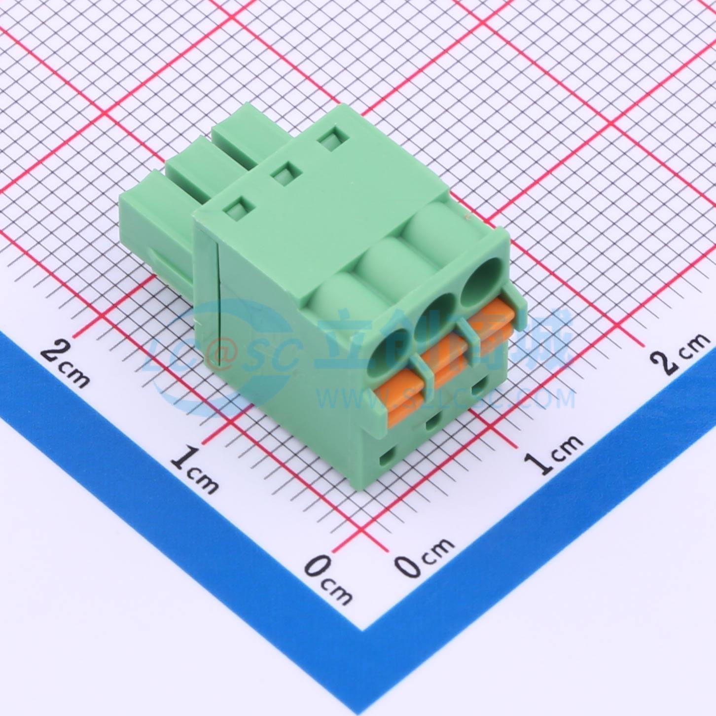 插拔式接线端子 JL15EDGKD-35003G01 P=3.5mm 电子元器件配单