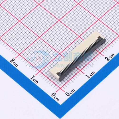 连接器 KH-FG0.5-H2.0-38PIN-SMT SMD,P=0.5mm,卧贴 翻盖式 38P