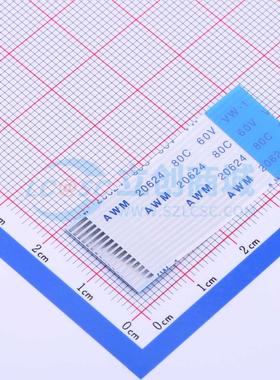 FFC连接线 16P 间距1.0mm 长4CM 反向 P=1mm 16P 0.303mm 反向