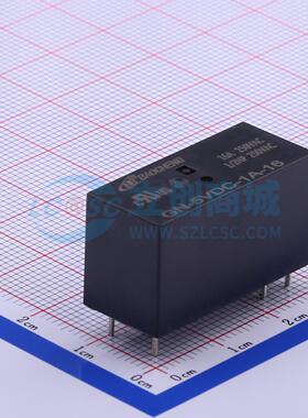 功率继电器 GN-5VDC-1A-16 16A DIP,12.7x29mm 电子元器件配单