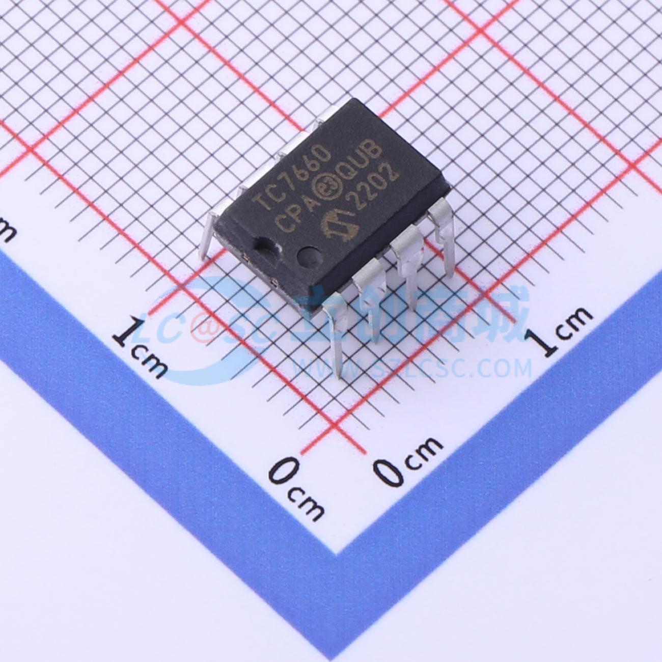 DC-DC电源芯片 TC7660CPA PDIP-8 原装正品 电子元器件配单