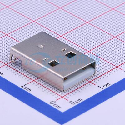 USB连接器 U-USBAR04P-M001 插件 公 沉板 原装 电子元器件配单